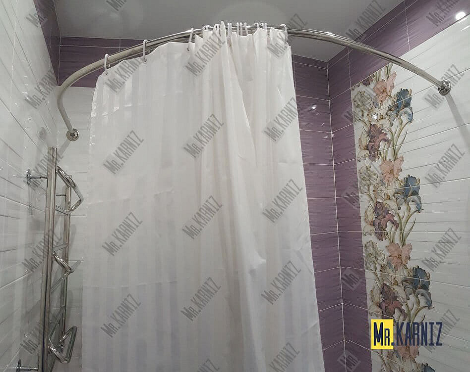Карниз для ванны Vagnerplast Iris 143х143 Усиленный 20 мм MrKARNIZ фото 9