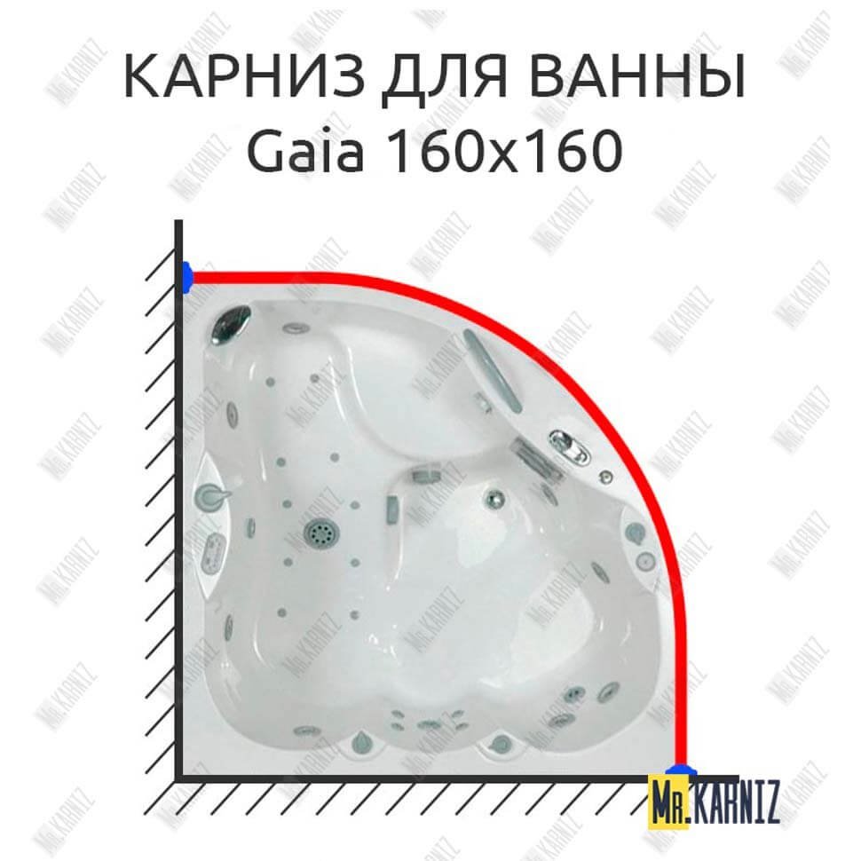 Карниз для ванны Kolpa-San Gaia 160х160 Усиленный 20 мм MrKARNIZ Карниз для ванны Kolpa-San Gaia 160х160 Усиленный 20 мм MrKARNIZ