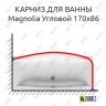 Карниз для ванны Ravak Magnolia Угловой 170х86 Усиленный 20 мм MrKARNIZ фото 1